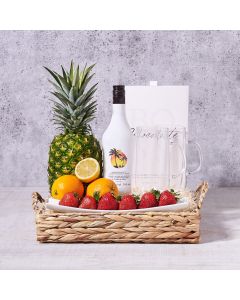 Summer Sun Liquor Gift, liquor gift, liquor, fruit gift, fruit, mixed drink gift, mixed drinks