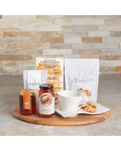 The Classic English Tea & Treat Gift Basket, gourmet gift, gourmet, tea gift, tea, tea & cookies gift, teatime