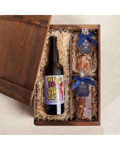 PB & Beer Perfection Box, beer gift baskets, gourmet gifts, gifts, beer, chocolate, peanuts