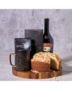 Irish Coffee & Treats Gift Basket