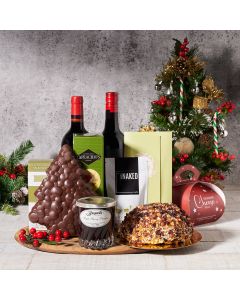 Christmas Wine, Cheese & Chocolate Platter