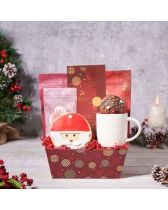 Christmas Hot Chocolate & Treats Basket, Christmas gift baskets, chocolate