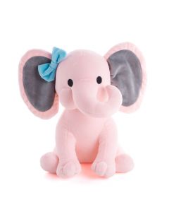 Large Pink Plush Elephant, Baby Plushies, Baby Toys, USA Delivery