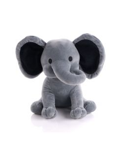 Large Grey Plush Elephant, Baby Boy Toys, Baby Plushies, Plushy Toys, Baby Gifts, USA Delivery