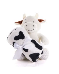 Hugging Cow Blanket, Baby Toys, Plushy Toys, Baby Gifts, Baby Plushies, USA Delivery