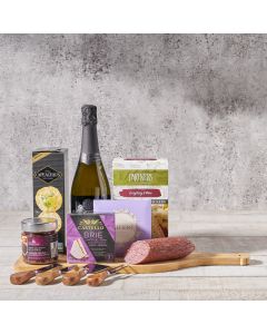 Artisanal Cheese & Meats Champagne Gift Basket, Gourmet Gift Baskets, Wine Gift Baskets, USA Delivery