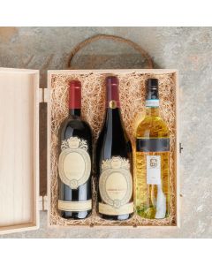 Wine Trio Gift Basket, Three Wines, Wine Gift Crate, Wine Gift Baskets, Canada Delivery