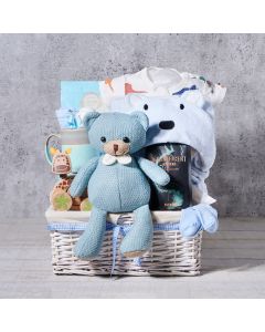 Perk Up Baby Boy Gift Basket