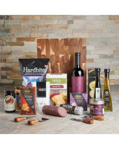 The Gourmet Deli Delight Gift Board, gourmet gift board, deli gift board delivery USA, gourmet gift baskets, Chips, crackers, Dips, Jam, Cheese, charcuterie