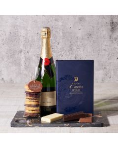 Gourmet Chocolates & Sparkling Wine Gift Basket, Gourmet Gift Baskets, Champagne Gift Baskets, Canada Delivery