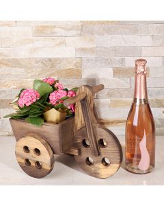 The Flower & Champagne Cart – Flower Arrangements – Canada delivery