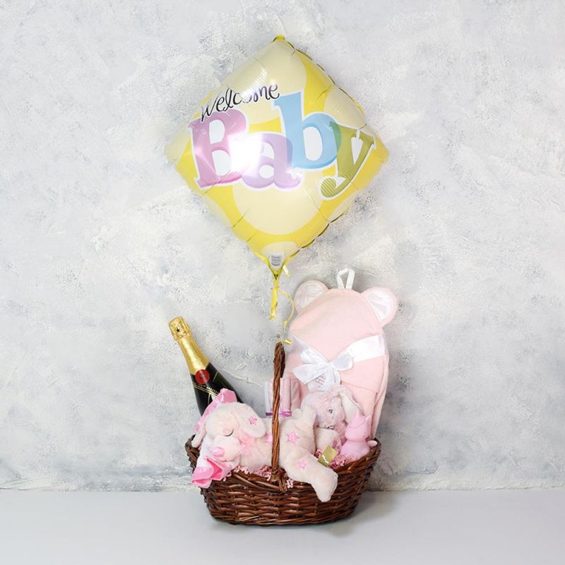 Unicorn Love Baby Gift Basket with Champagne HAZELTON'S USA