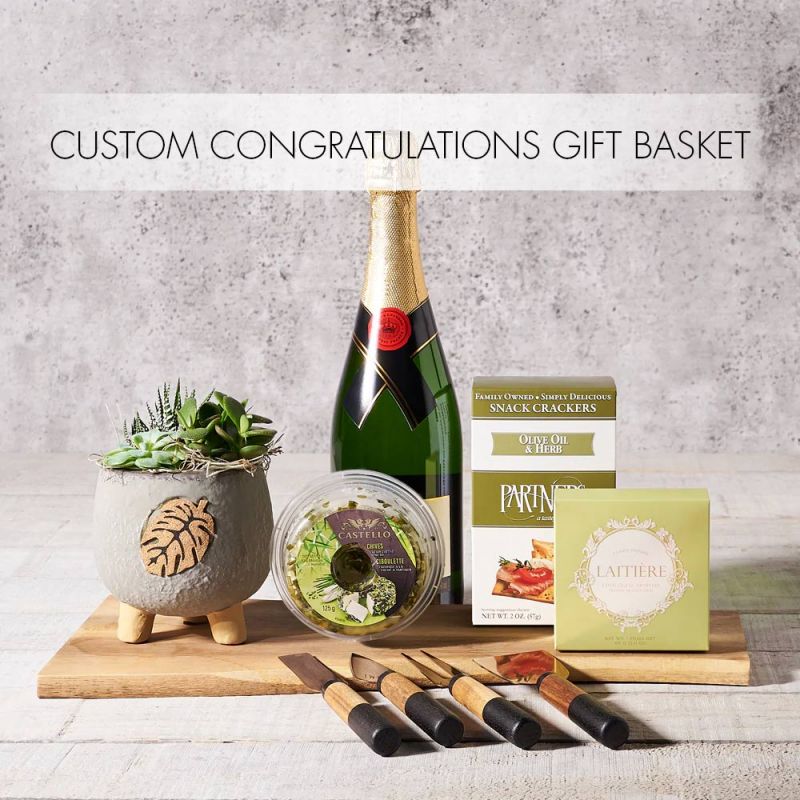 Custom Congratulations Gift Baskets HAZELTON'S USA