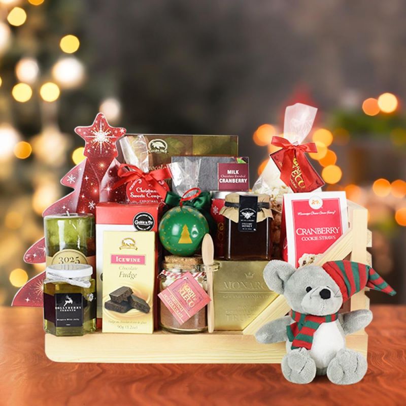 Christmas Sleigh Gift Basket HAZELTON'S USA