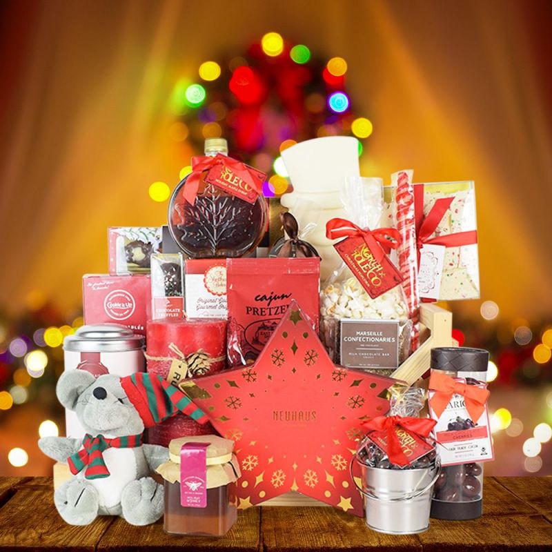 Christmas Sled Gift Basket HAZELTON'S USA