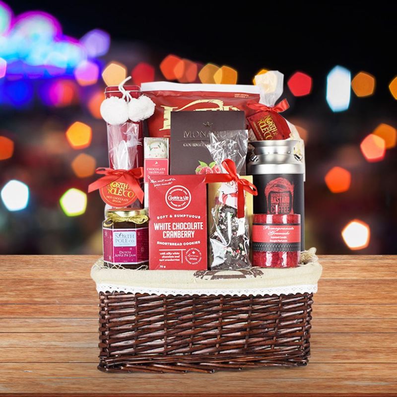 Happy Holidays Gift Basket HAZELTON'S USA