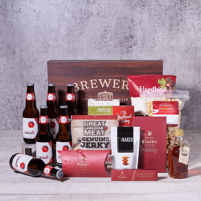 Proudly Canadian Beer Gift Basket HAZELTON'S USA