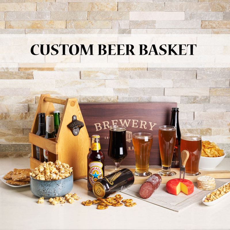 Custom Beer Gift Basket Custom gift baskets Canada delivery US