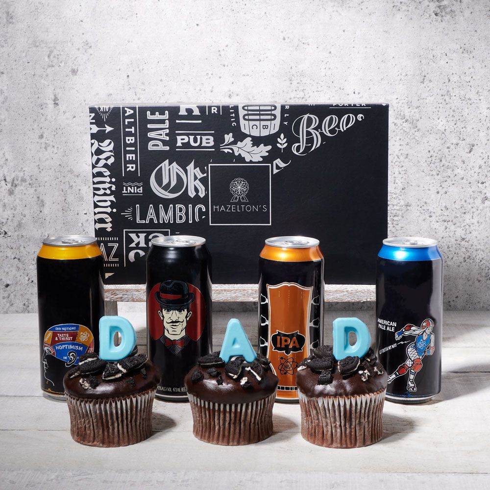 Dad S Beer And Cupcakes Gift Set Hazelton S Usa Canada Delivery Us Delivery