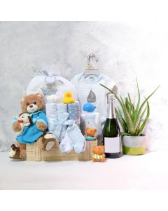Bubbly Baby Boy Bath Time Gift Basket