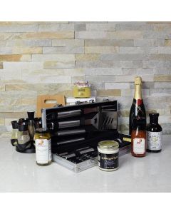 Zesty BBQ Gift Set with Champagne
