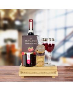 Raspberry & Cocoa Delight Wine Gift Basket