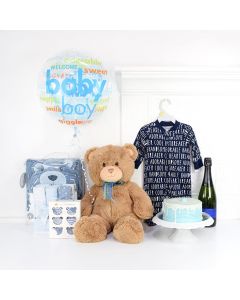 Little Baby Boy Celebration Gift Basket