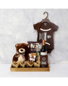 F For Football Gift Basket For Baby