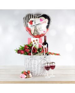 Romance in Paris Gift Basket