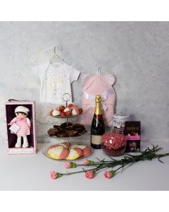 Blessed Baby Girl Champagne Gift Set