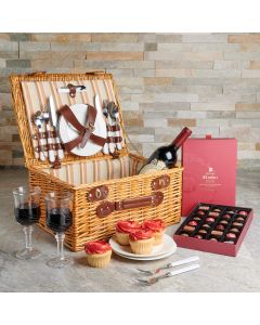 Wine and Snacks Gift Basket, Valentine's Day gifts, chocolate gifts, wine gifts