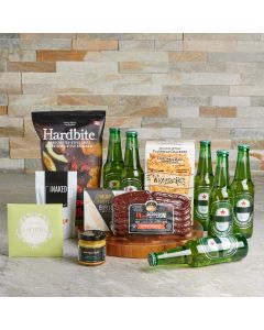 Appetizer & Six Pack Gift Set, beer gift baskets, gourmet gifts, gifts