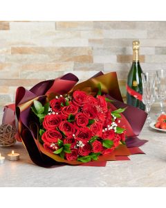 The Timeless Red Rose Bouquet, Same Day Flower Delivery, Valentine's Day gifts