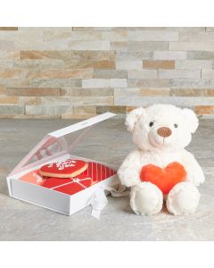 “You Complete Me” Gift Basket, Valentine's Day gifts, cookie gifts, plush gifts