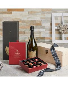 A Celebration With My Sweetheart, Valentine's Day gifts, sparkling wine gifts, chocolates