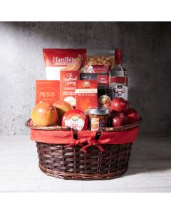 New Scarborough Gift Basket with Liquor, liquor gift baskets, gourmet gifts, gifts, liquor, spirits