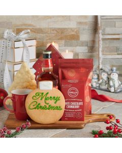 Spirits of the Holidays, Christmas Gift Baskets, Gourmet Gift Baskets, Liquor Gift Baskets, Chocolate Gift Baskets, Xmas Gifts, Chocolate, Cookies, Liquor, Hot Chocolate, USA Delivery