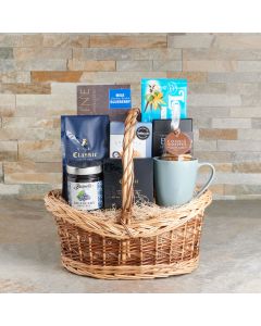 Caffe Time Gift Basket, Coffee Gift Baskets, Gourmet Gift Baskets, Chocolate Gift Baskets, USA Delivery