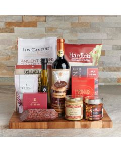 The Delicious Festive Season Gift Set with Wine, Wine Gift Baskets, Gourmet Gift Baskets, Canada Delivery