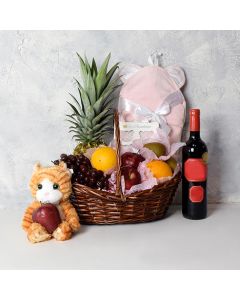 Fierce Princess Gift Basket with Wine
