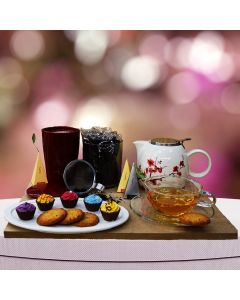 Tea & French Cookies Gift Basket