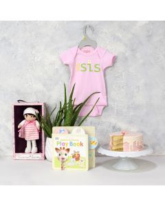 Strawberry Pink Baby Girl Gift Basket