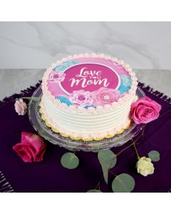 Love You Mom Raspberry & Vanilla Cake