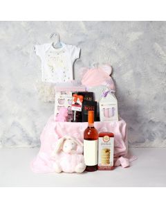 Lavish Baby Girl Gift Basket