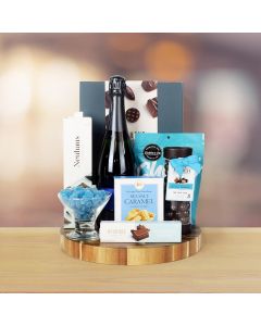 Bubbly Wine & Naughty Chocolates Gift Basket