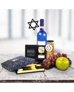 Gourmet Chocolates & Wine Hanukkah Gift Basket