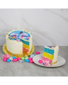 Rainbow Easter Cake
