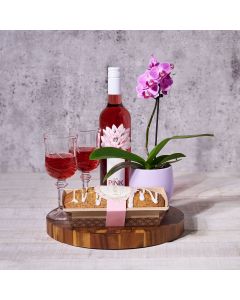 Wine & Lemon Poppy Loaf Gift Basket