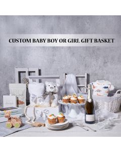 Custom Baby Boy or Girl Gift Basket