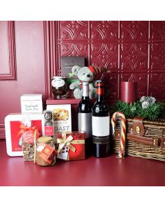 Bountiful Holiday Wine Gift Basket